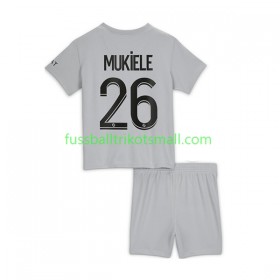 Fußballtrikots Paris Saint-Germain Mukiele 26 Kinder 2022-2023 Kurzarm Auswärts-trikot kaufen
